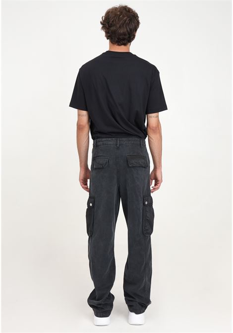 Black casual cargo trousers for men KARL LAGERFELD | KL245D1002J101